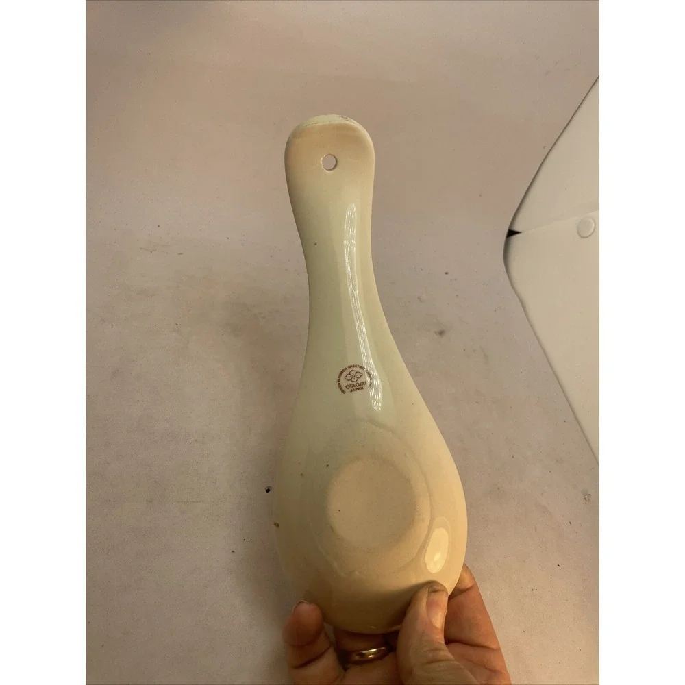 Otagiri Christmas Holly & Cardinal Porcelain Spoon Rest EUC‎